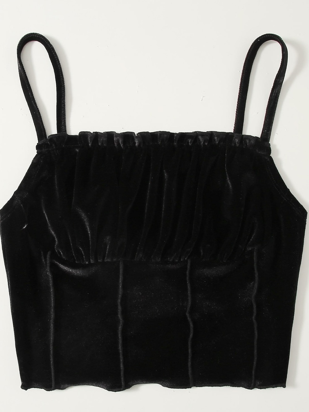 Black Velvet Crop Top Size XS